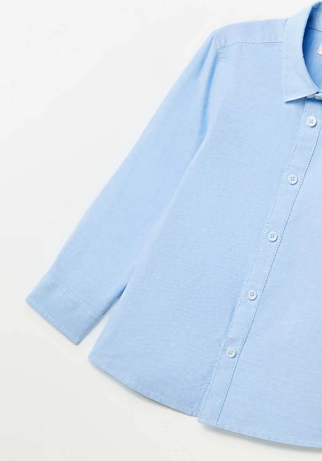 Blue Plain Shirt.