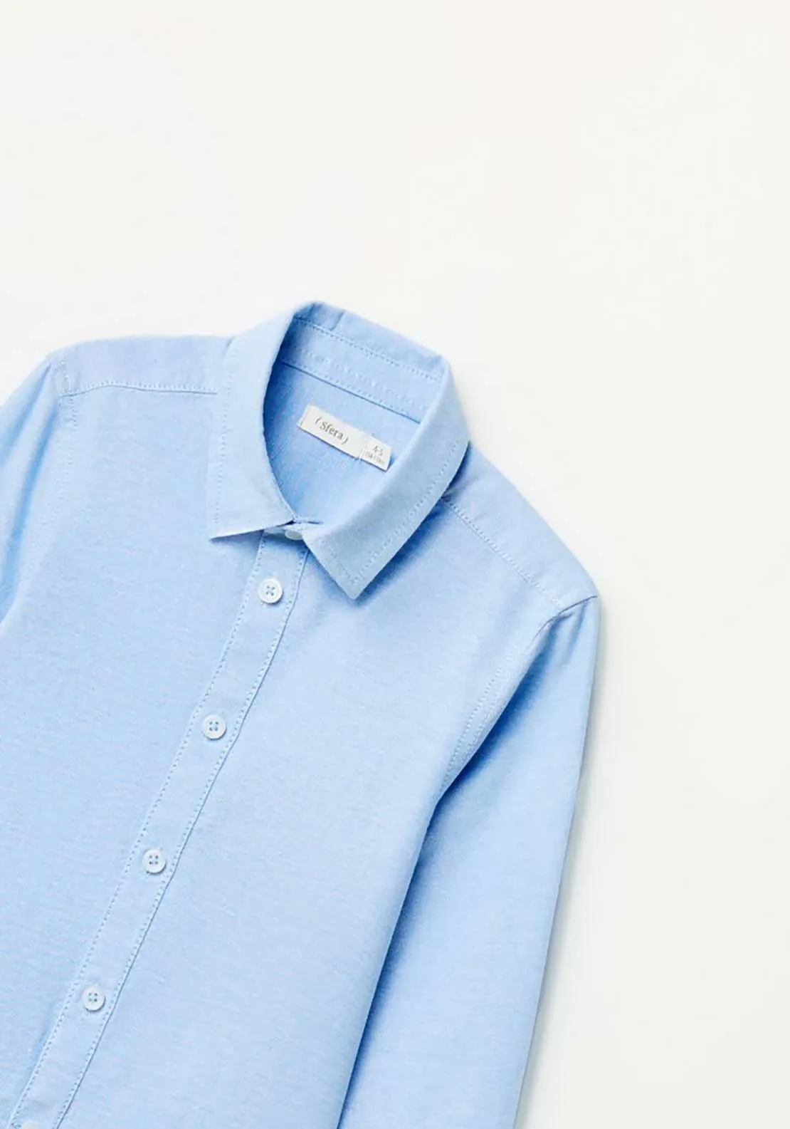 Blue Plain Shirt.