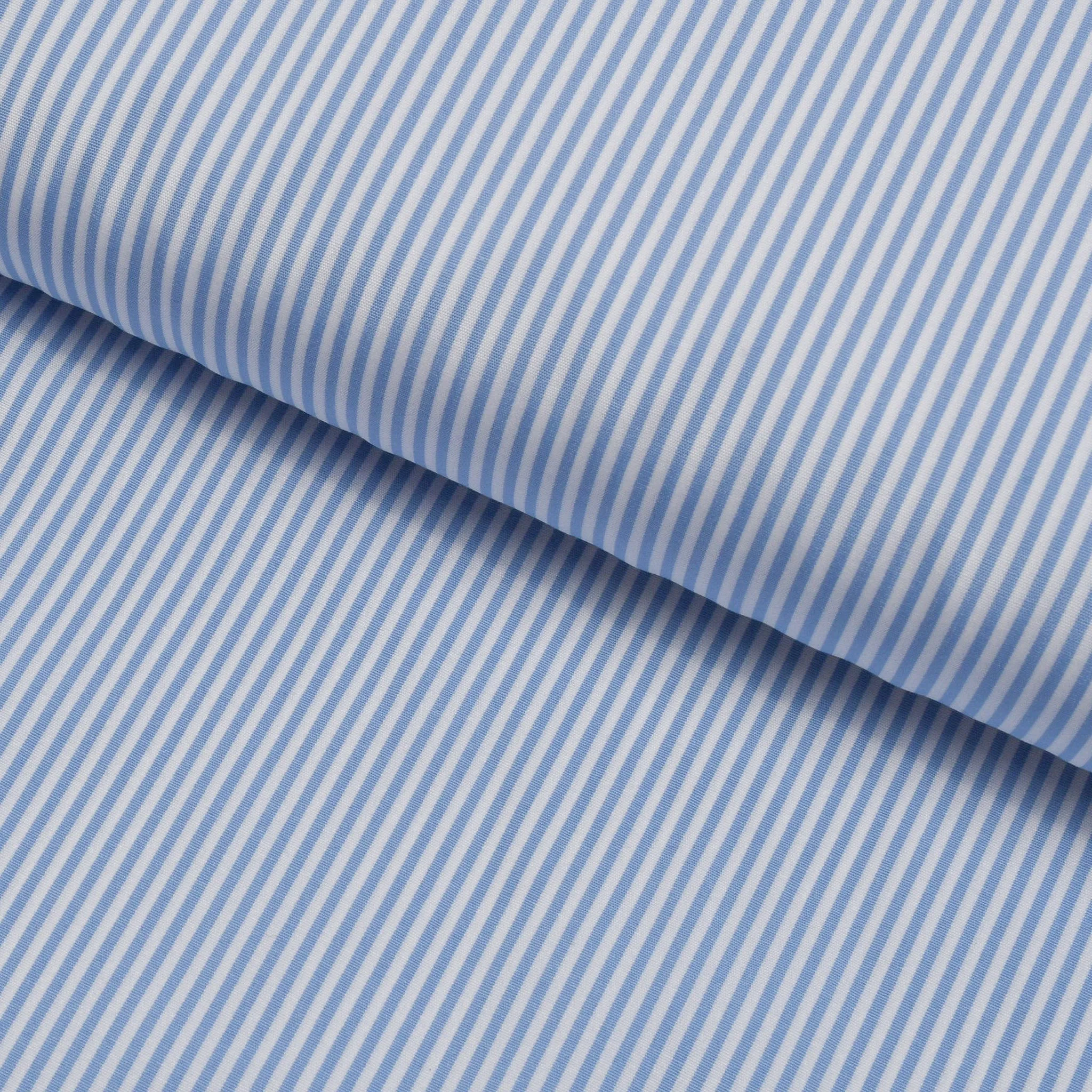 Boeing Blue Striped Cotton Shirt