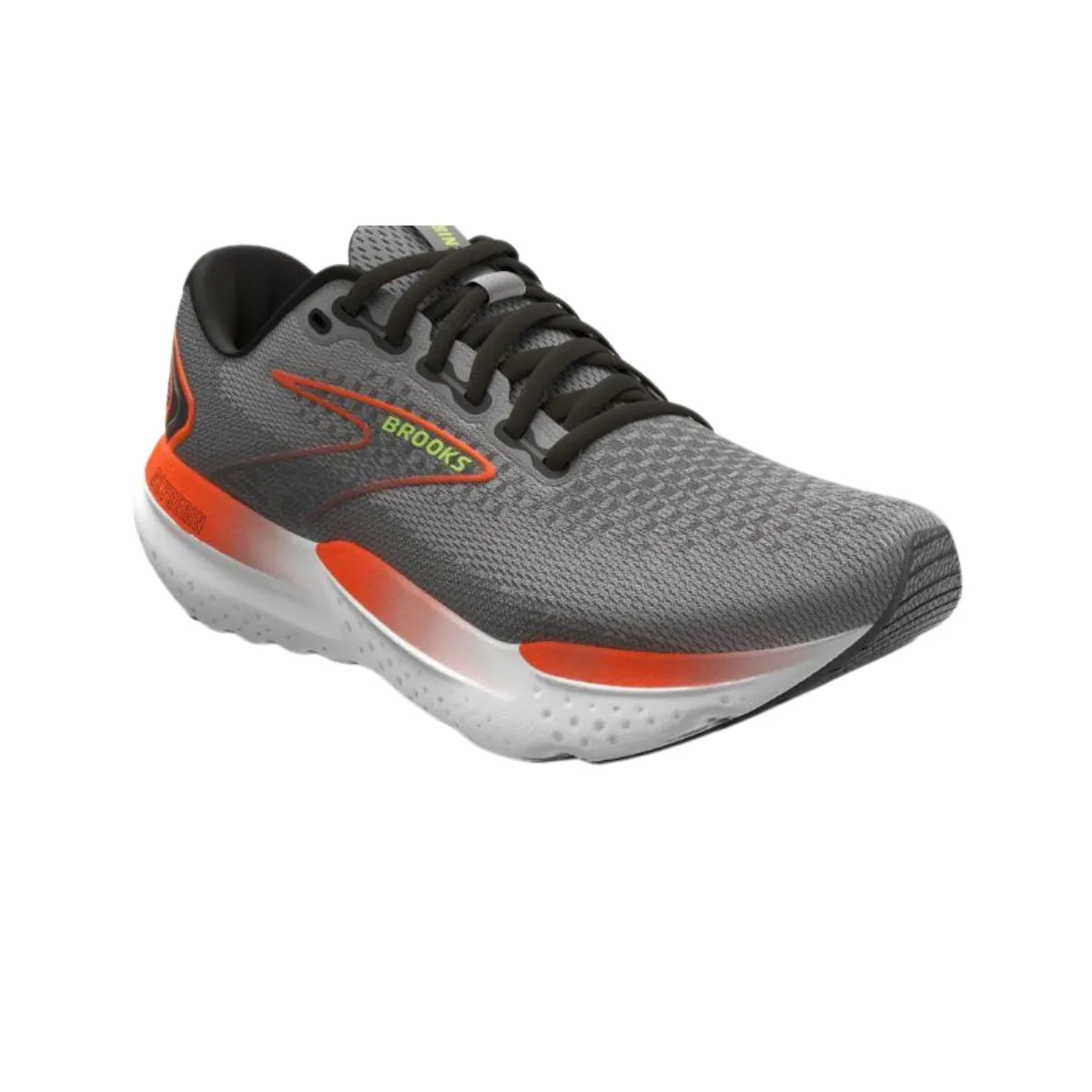 Brooks Glycerin 21 Gray Orange Shoes