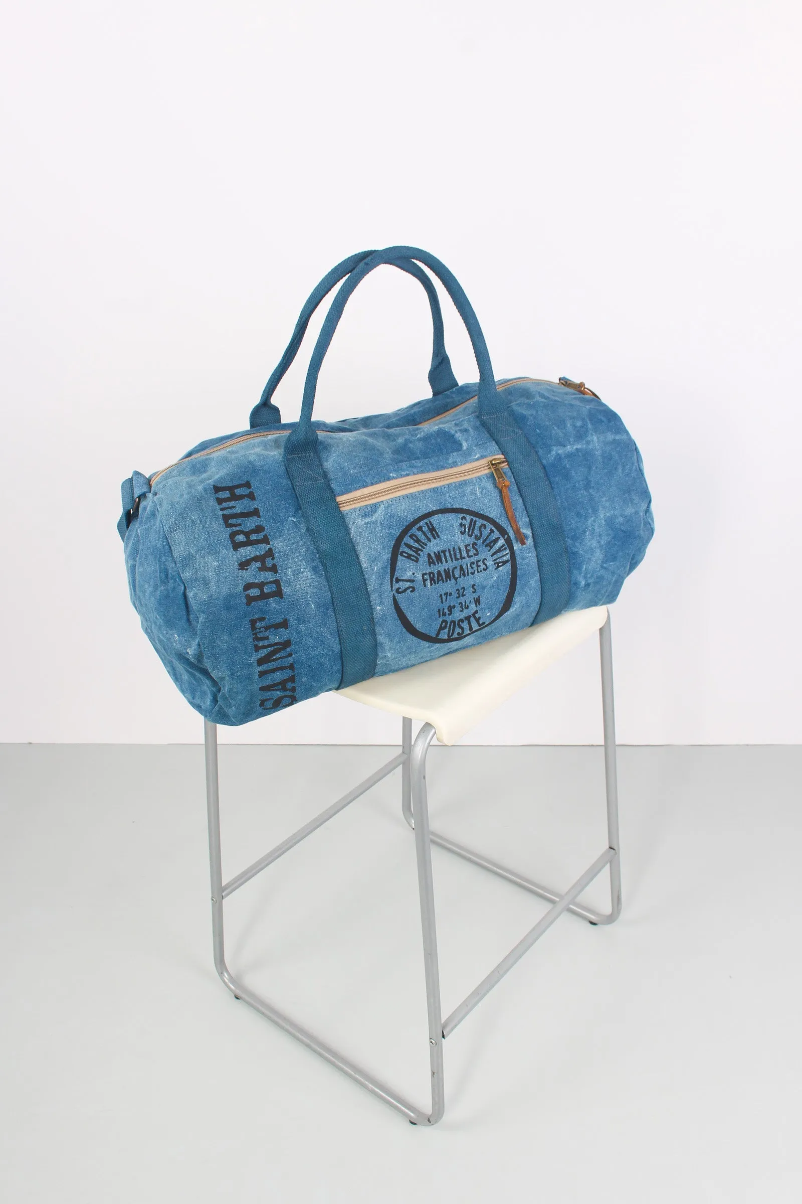 Canvas Denim Duffle Bag