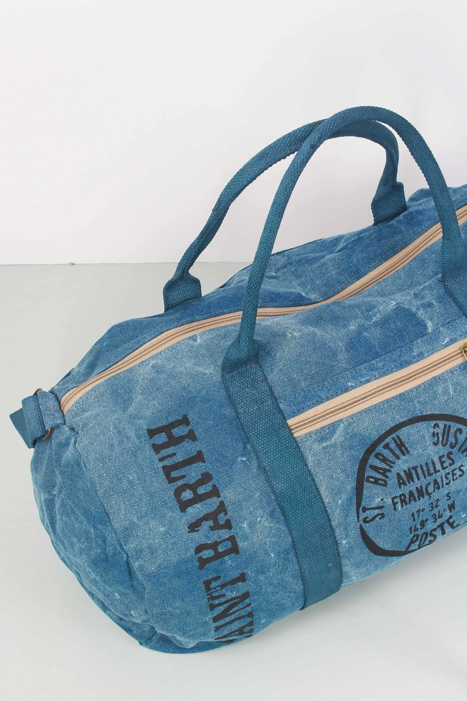 Canvas Denim Duffle Bag