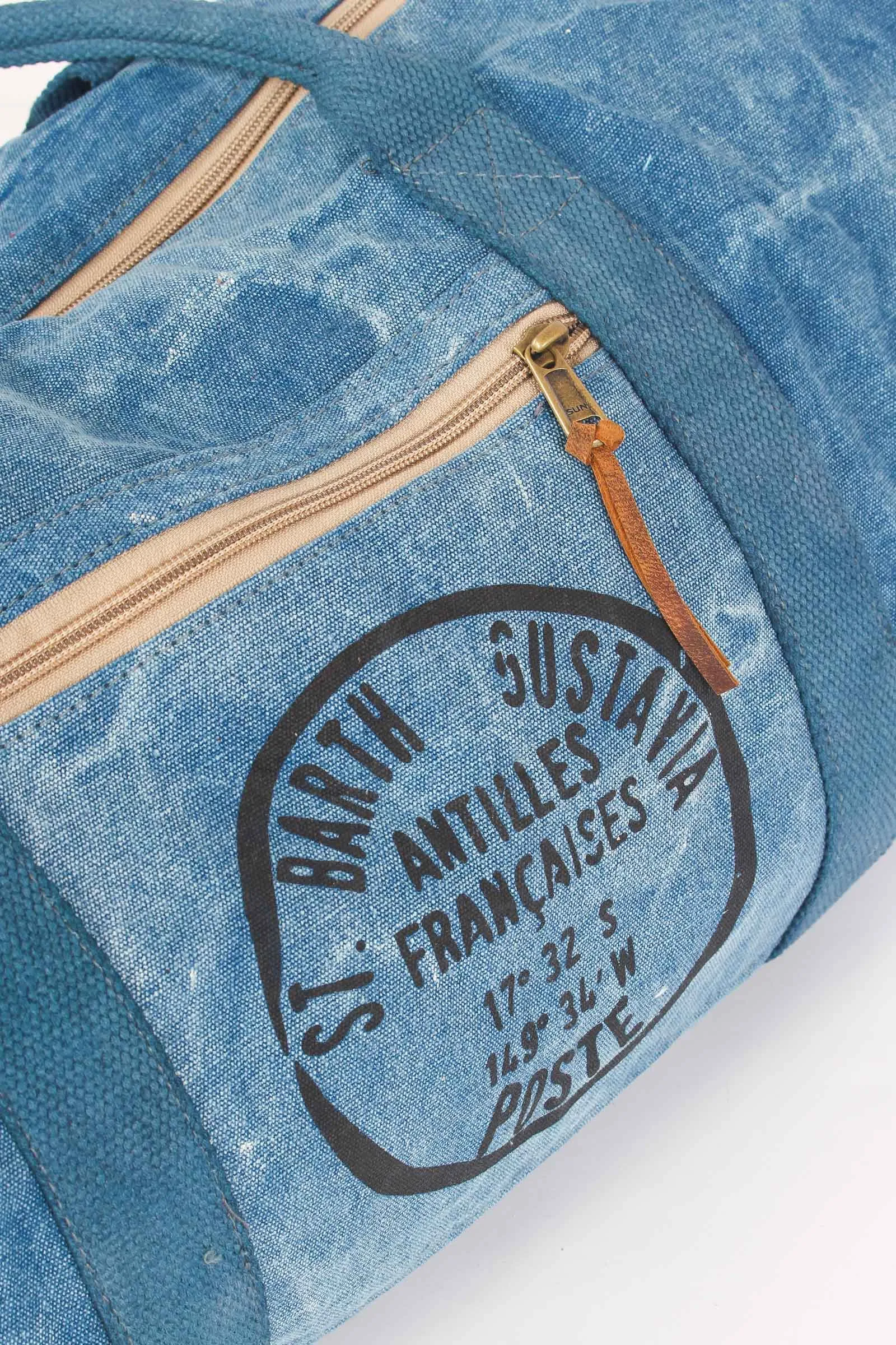 Canvas Denim Duffle Bag