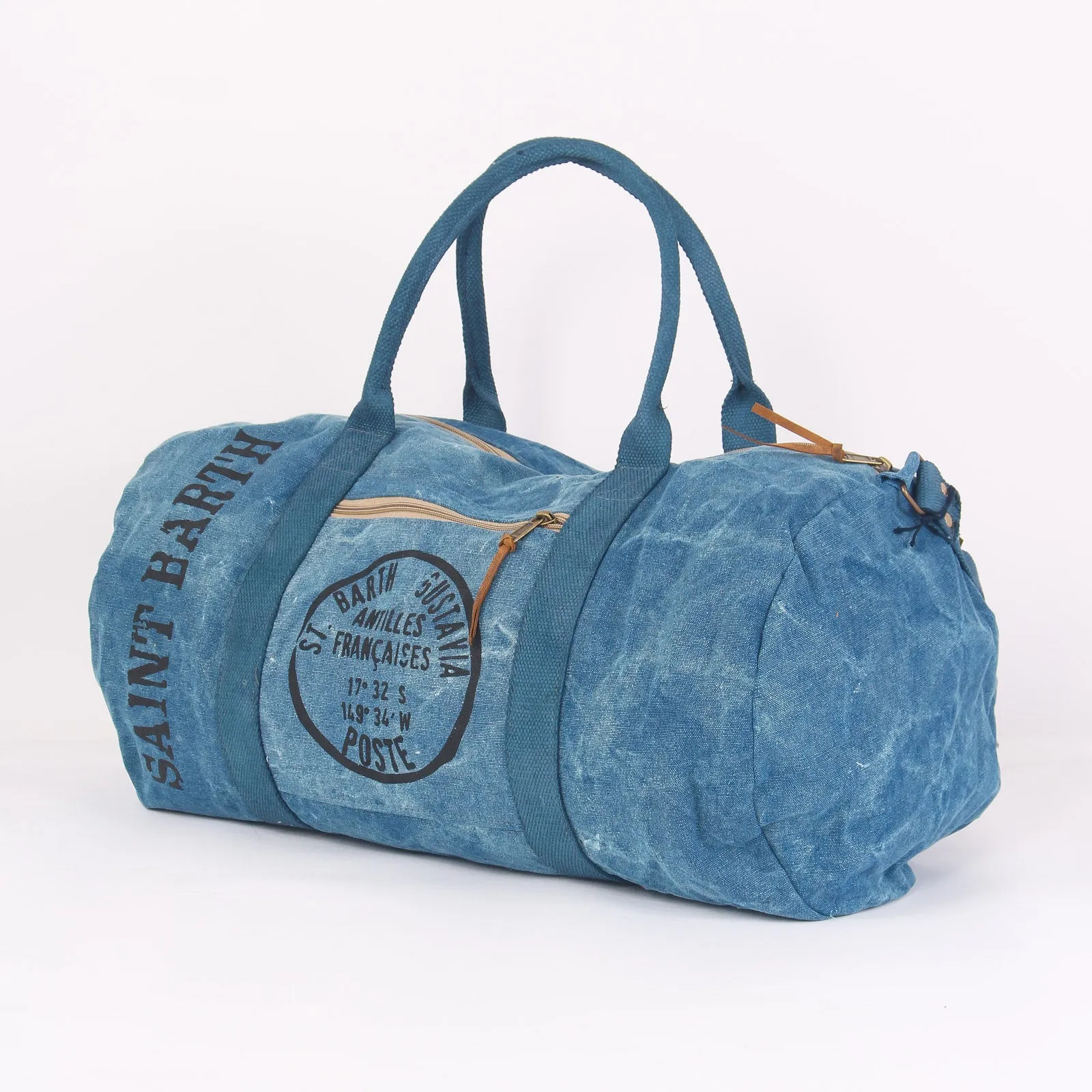 Canvas Denim Duffle Bag