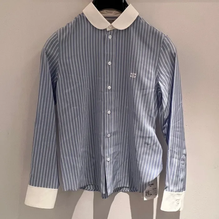 Celine silk striped shirt | Romy