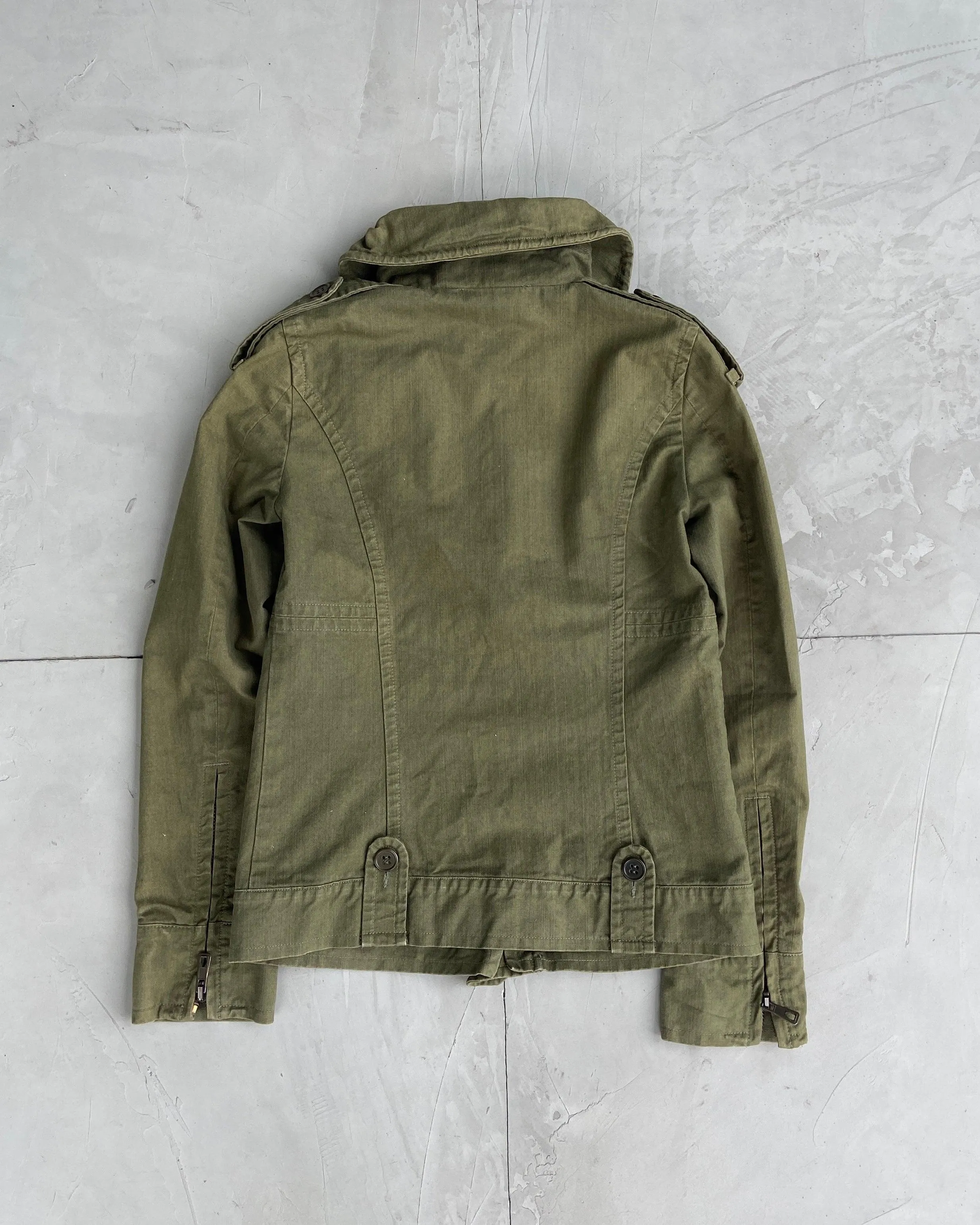 CHLOE 90'S MILITARY ASYMMETRIC JACKET - S/M