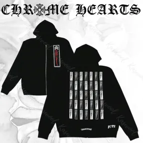 Chrome Hearts | Skull Unisex Street Style Cotton Hoodies with Long Sleeves