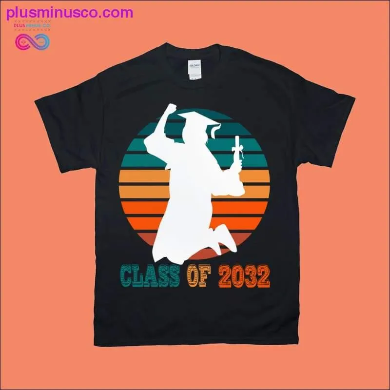 Class of 2032 Retro Sunset T-Shirts