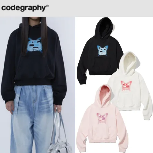 Code graphy | Gender-neutral urban fashion long sleeve hoodies and sweatshirts with logo