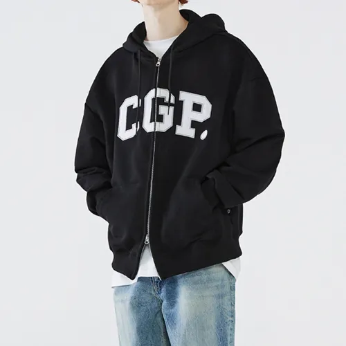 Codegraphy Unisex Street Style Logo Hoodies