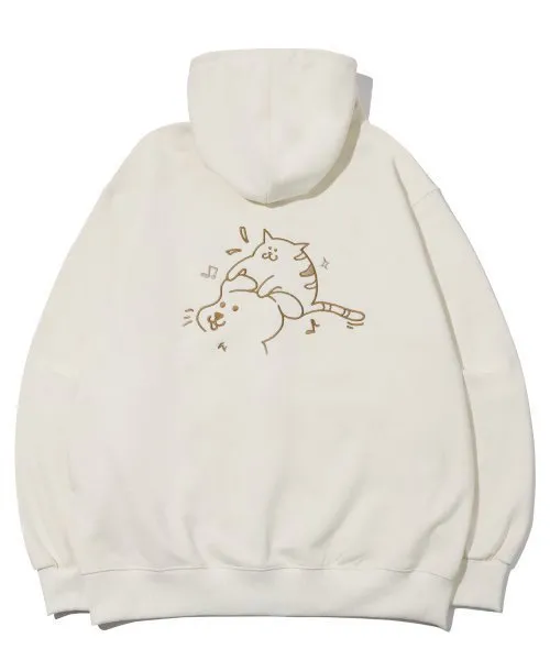 COMPAGNO - CAT EMBROIDERED HOOD ZIP UP | Enjoy the Best-Quality Jacket