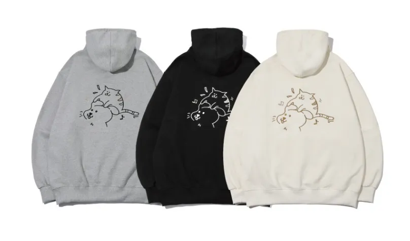 COMPAGNO - CAT EMBROIDERED HOOD ZIP UP | Enjoy the Best-Quality Jacket