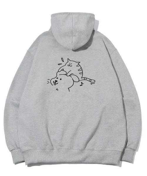 COMPAGNO - CAT EMBROIDERED HOOD ZIP UP | Enjoy the Best-Quality Jacket