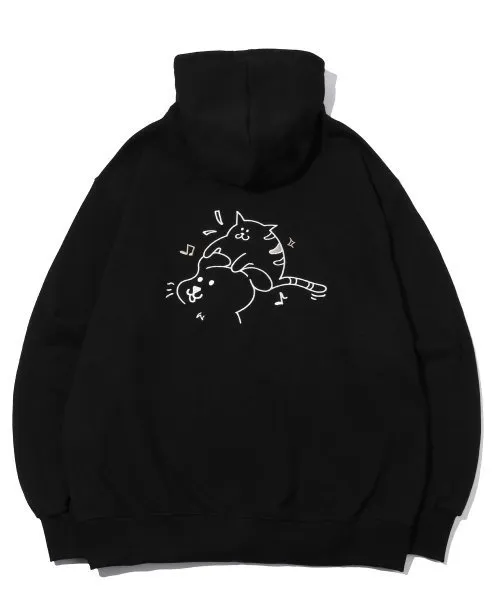 COMPAGNO - CAT EMBROIDERED HOOD ZIP UP | Enjoy the Best-Quality Jacket