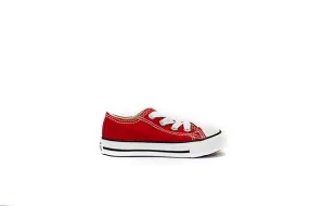 Converse All Star Low Top Junior Sneakers 7J236 Red