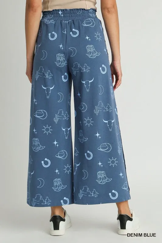 Cowgirl Pants with Graphic Design