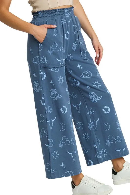 Cowgirl Pants with Graphic Design