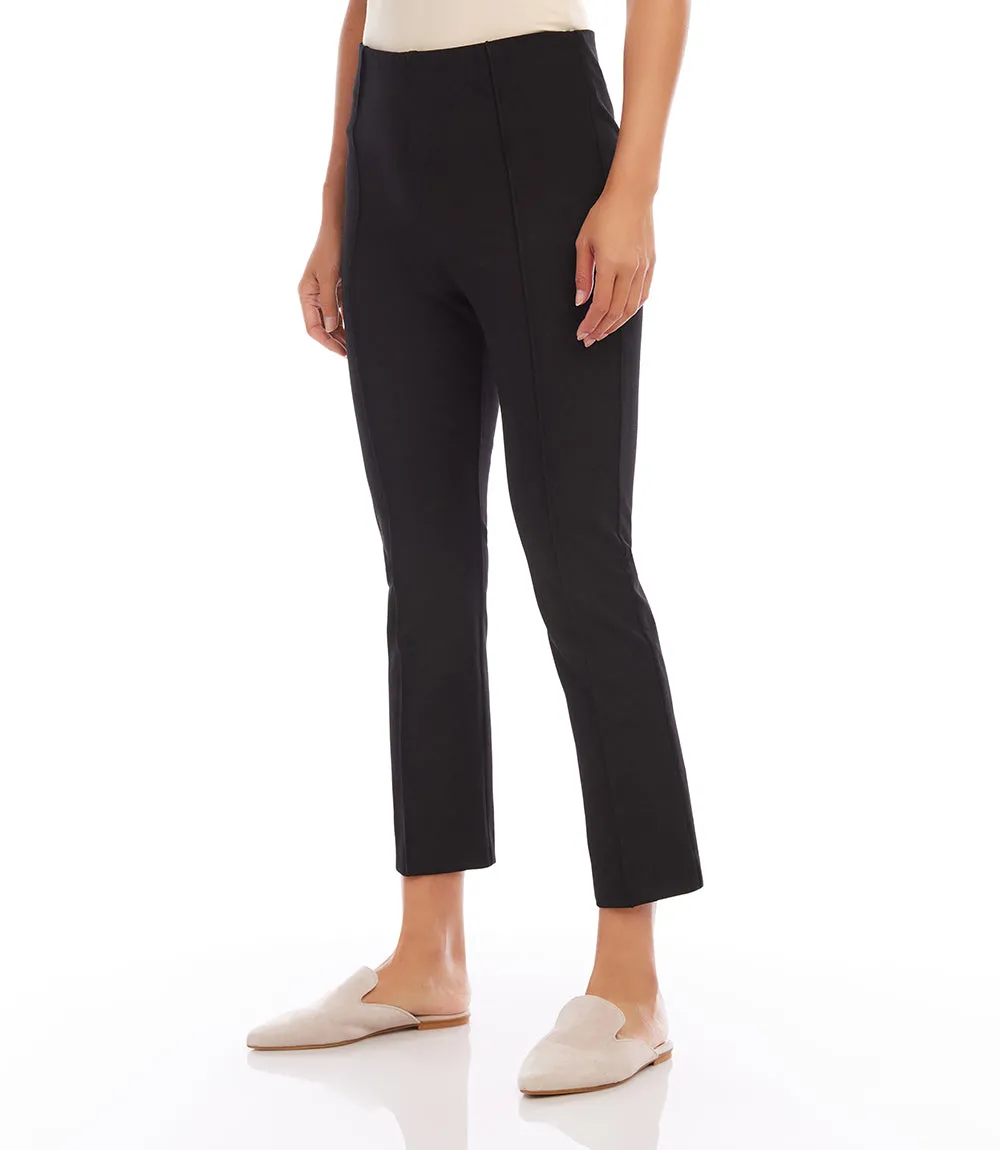 Cropped Pintuck Trousers