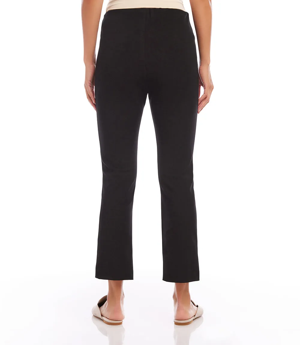 Cropped Pintuck Trousers