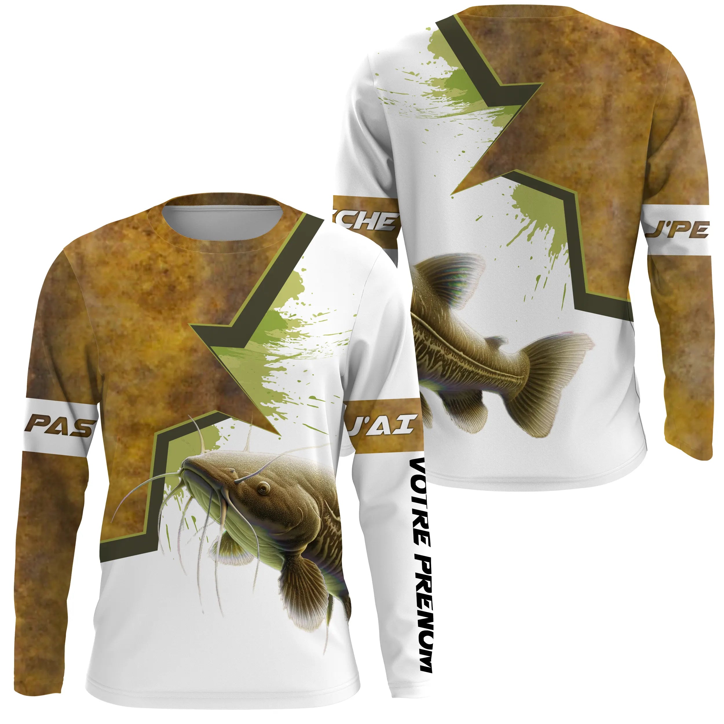 Customizable UV Protection Fishing T-shirt for Catfish Anglers - CT16082212