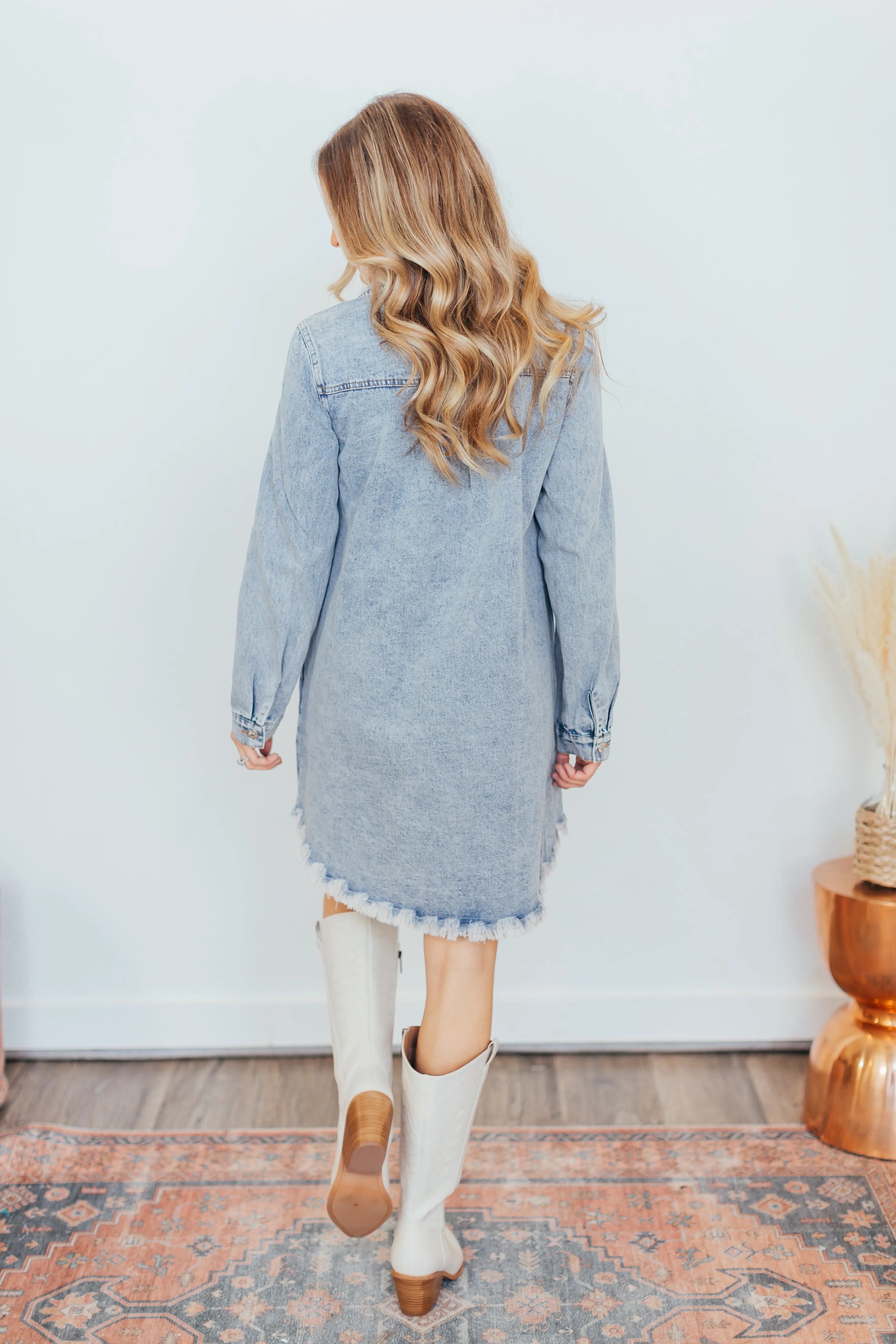 Denim Button Down Dress