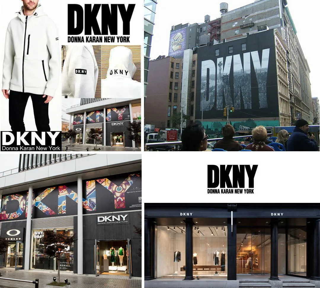 DKNY Hoodie | Unisex Long Sleeve Plain Logo Street Style