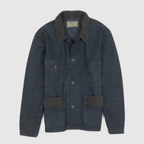 Double RL Indigo Work Shirt Jacket Corduroy Application