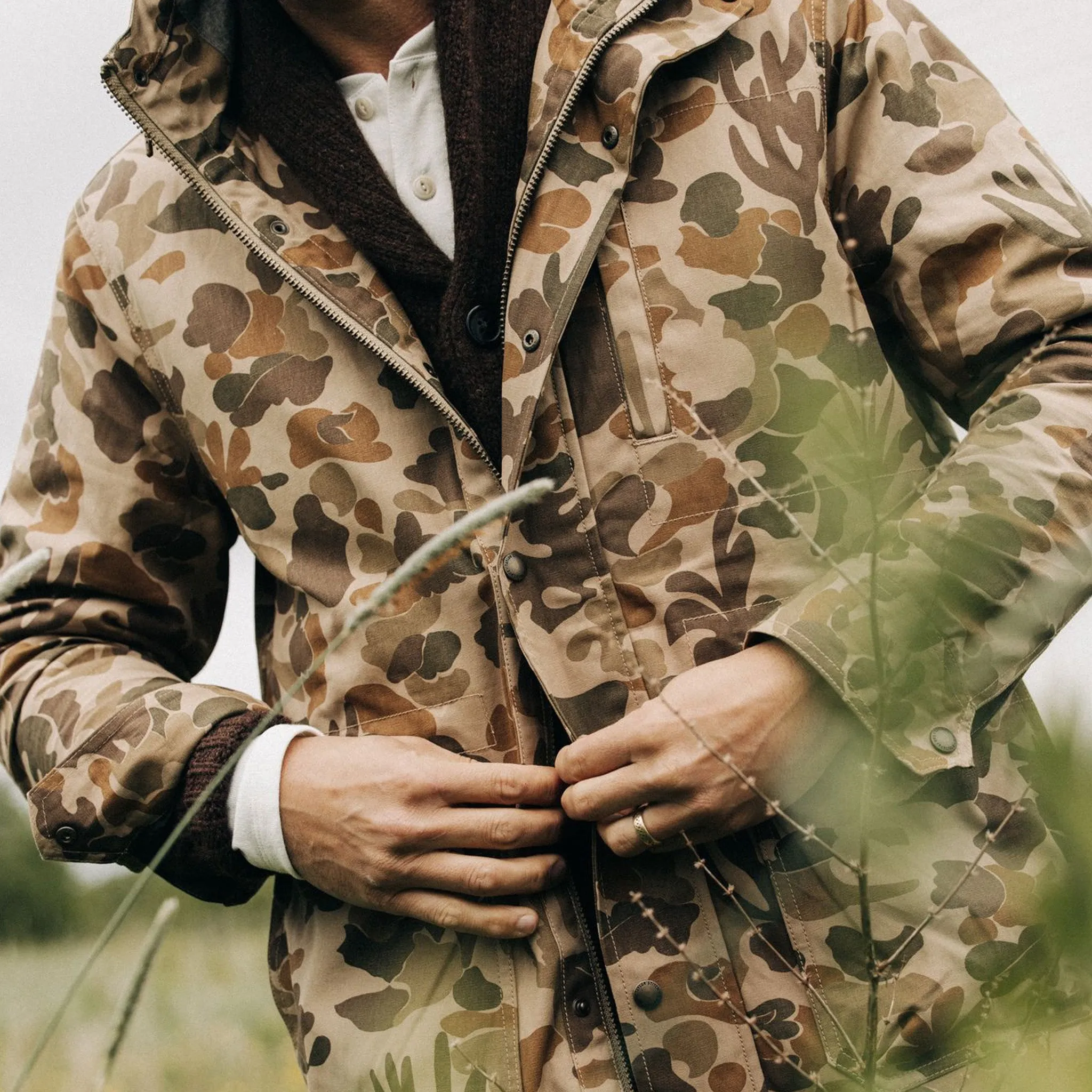 Explorer Jacket vintage arid camo dry wax