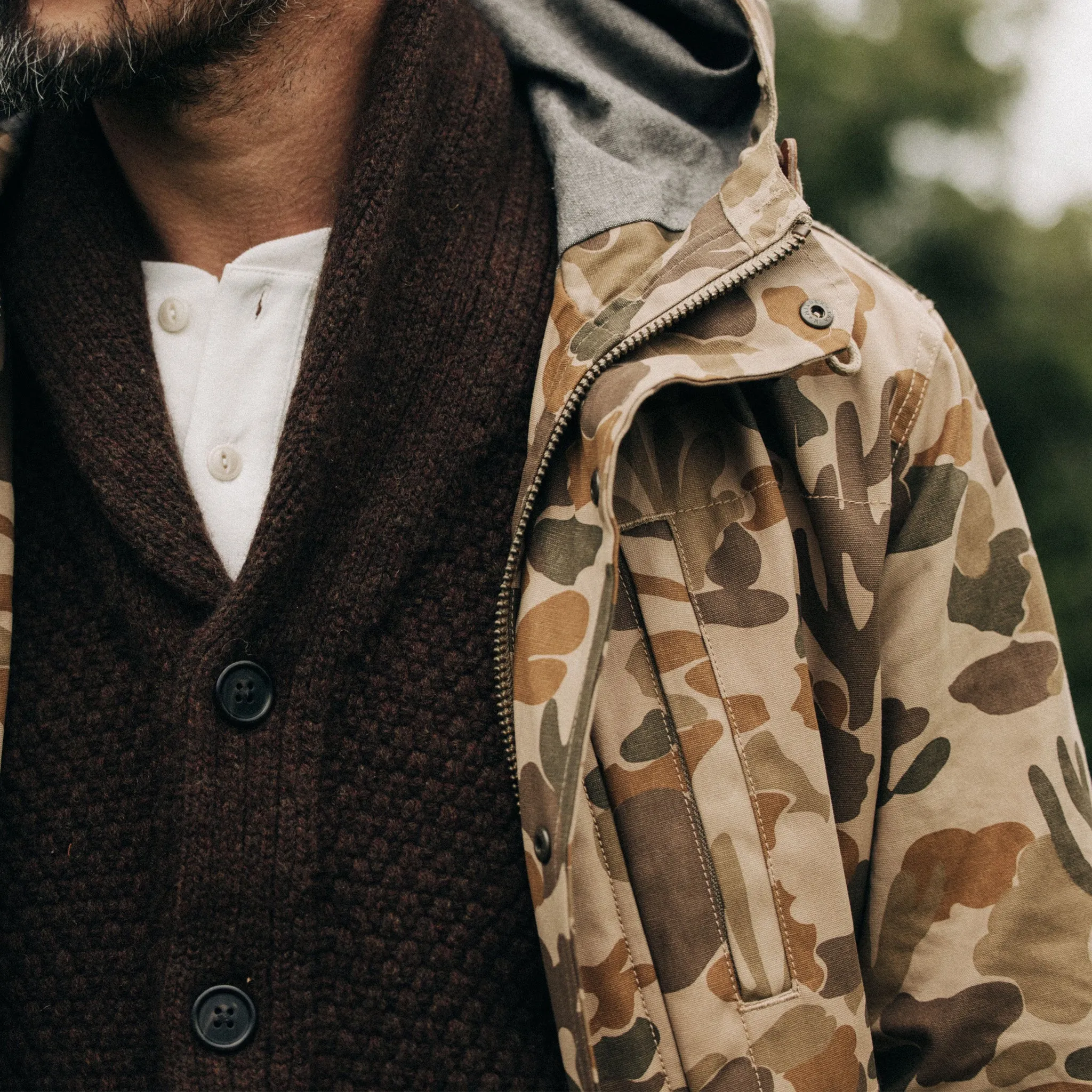 Explorer Jacket vintage arid camo dry wax