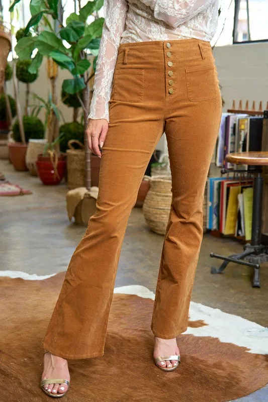 Flared Corduroy Pants