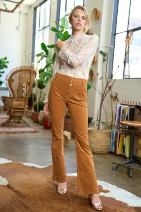 Flared Corduroy Pants