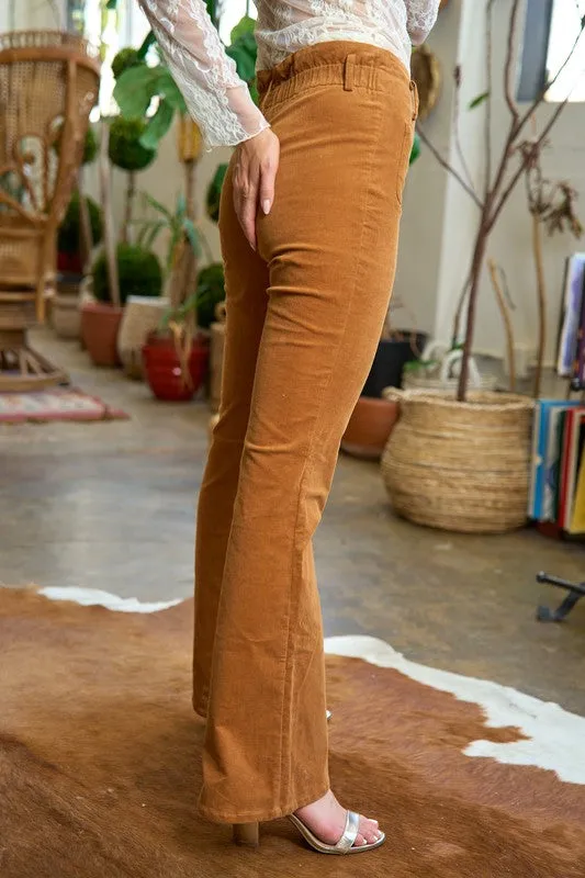 Flared Corduroy Pants