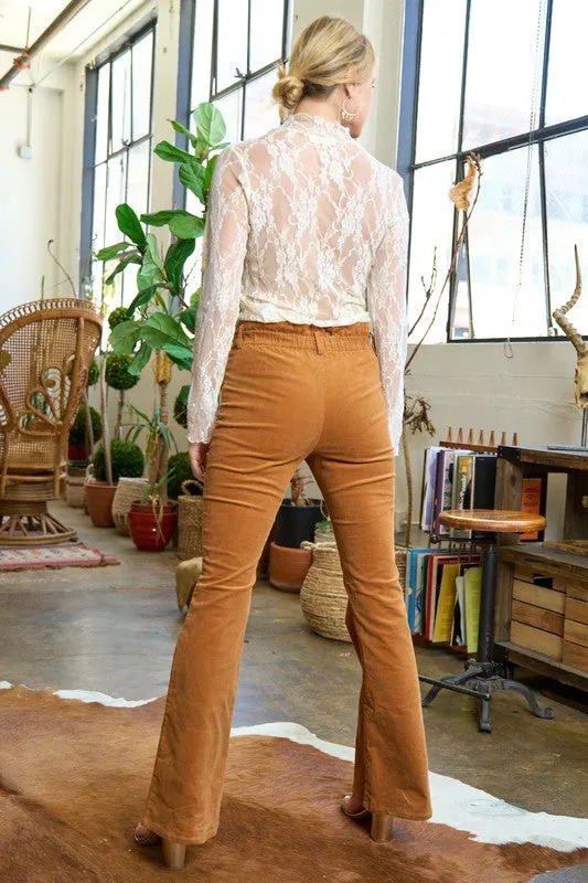 Flared Corduroy Pants