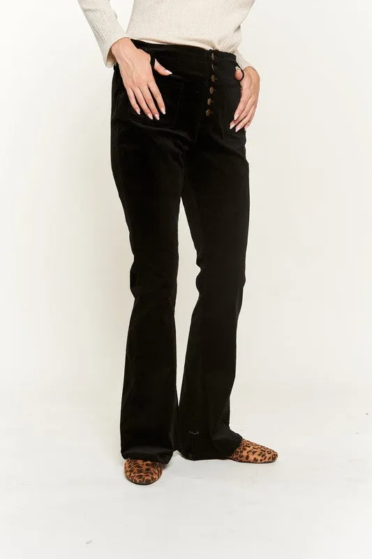 Flared Corduroy Pants