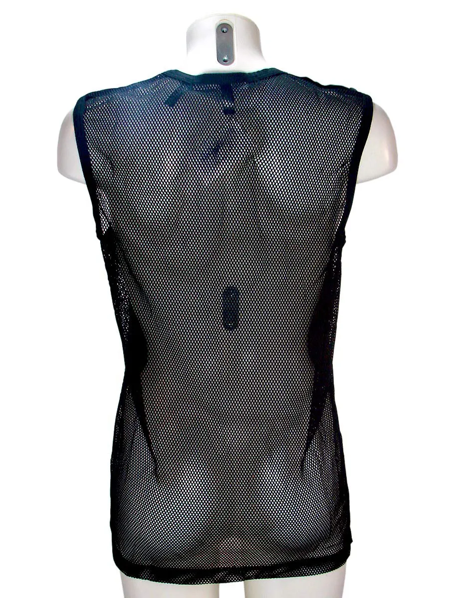 Gothic fishnet men's shirt