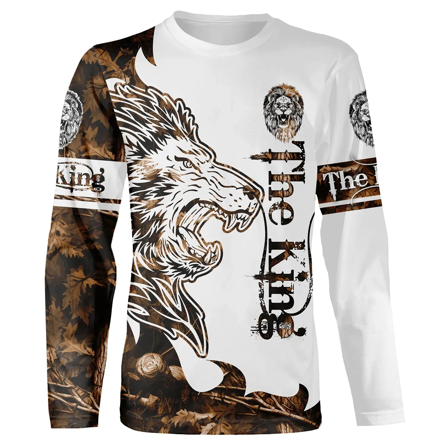 Graphic Lion T-Shirt - Wildlife Royalty - Wild Nature Design - CT22022448