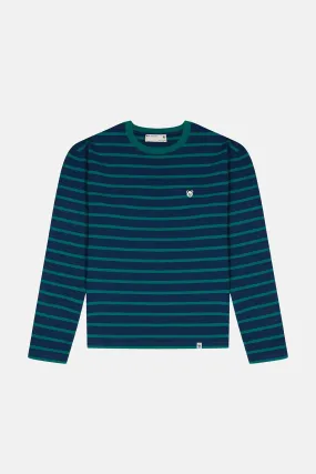 Green/Navy Long Sleeve T-Shirt - Panda Supreme