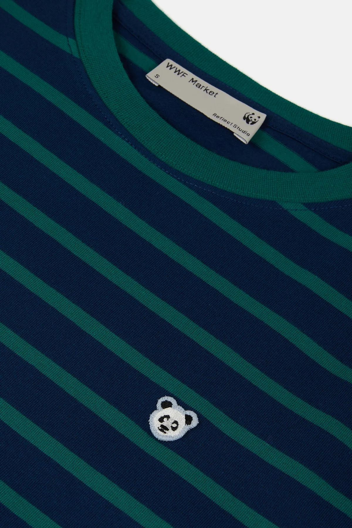 Green/Navy Long Sleeve T-Shirt - Panda Supreme