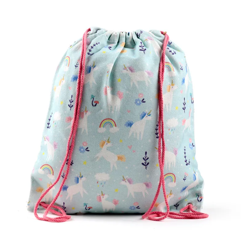 Handy Unicorn Magic Drawstring Canvas Bag - BAG215