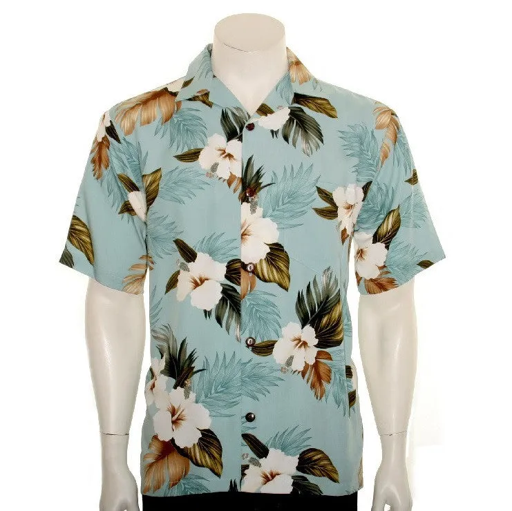 Hibiscus Floral Hawaiian Shirt