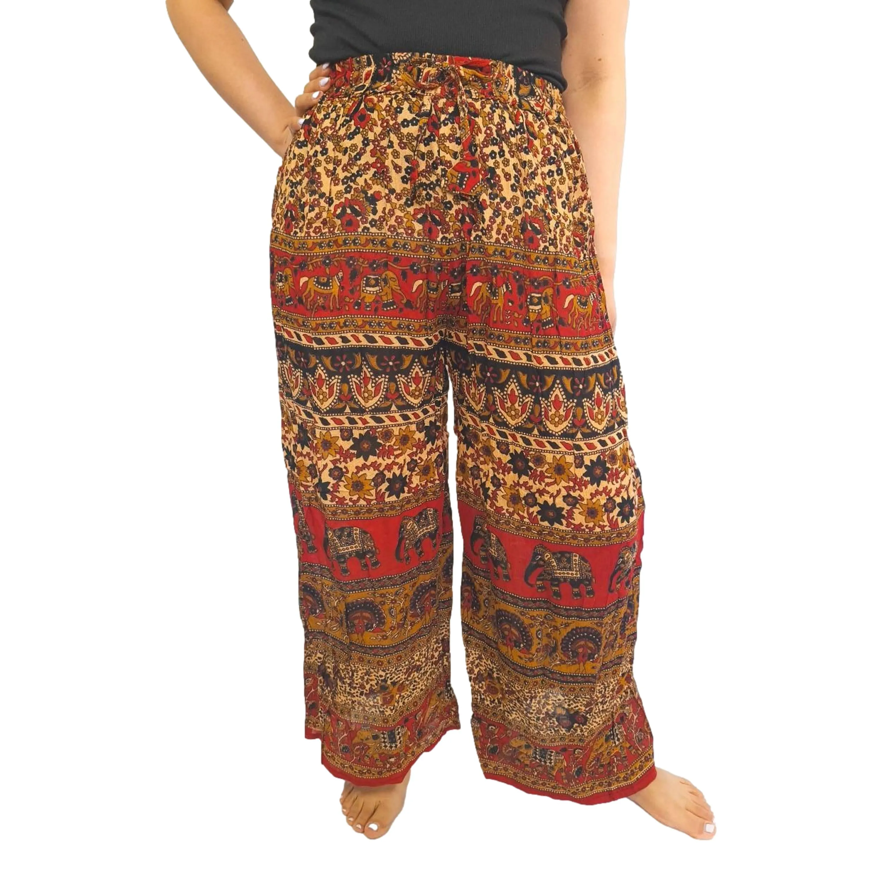 High Waisted Wide Leg Trousers