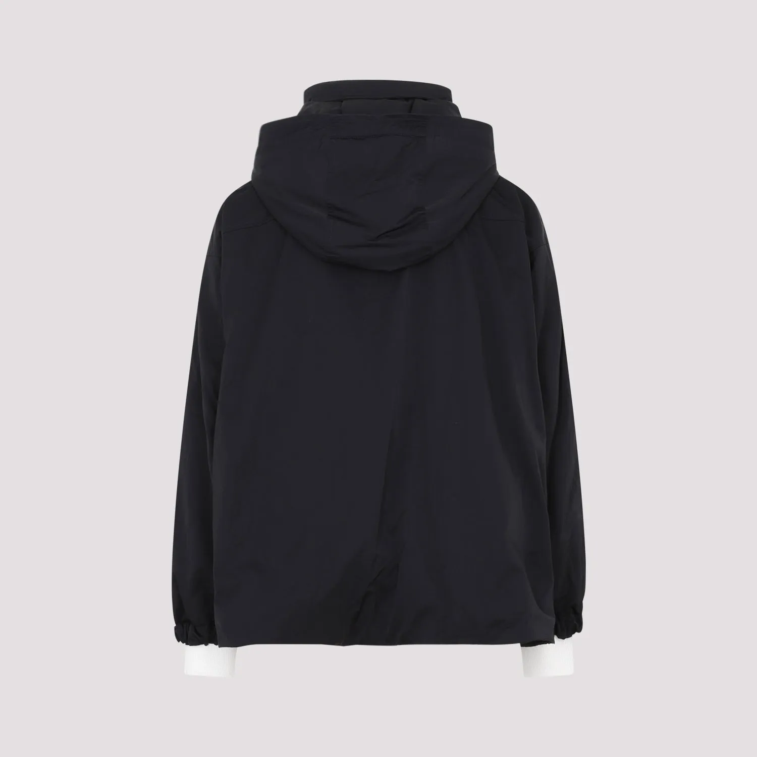 HOODED NYLON JACKET