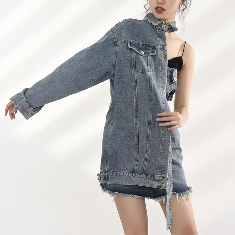 Ichika Denim Jacket Dress Set