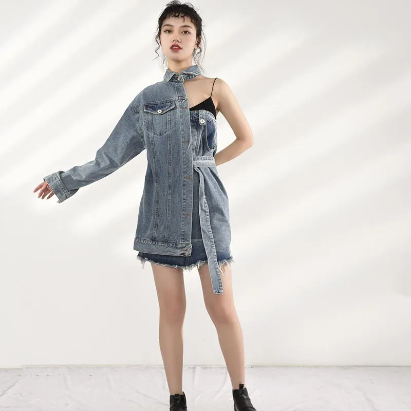 Ichika Denim Jacket Dress Set