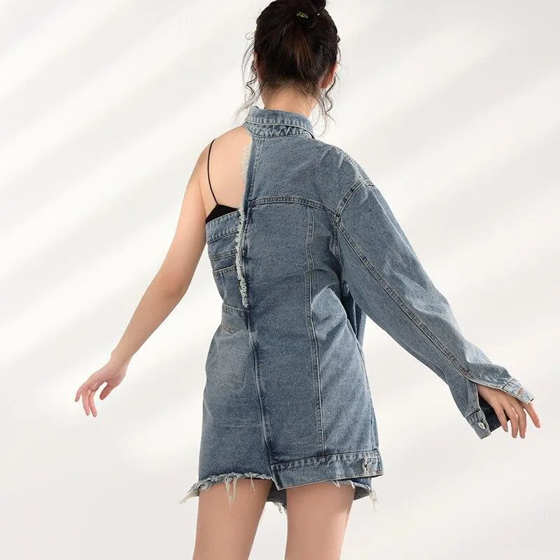 Ichika Denim Jacket Dress Set