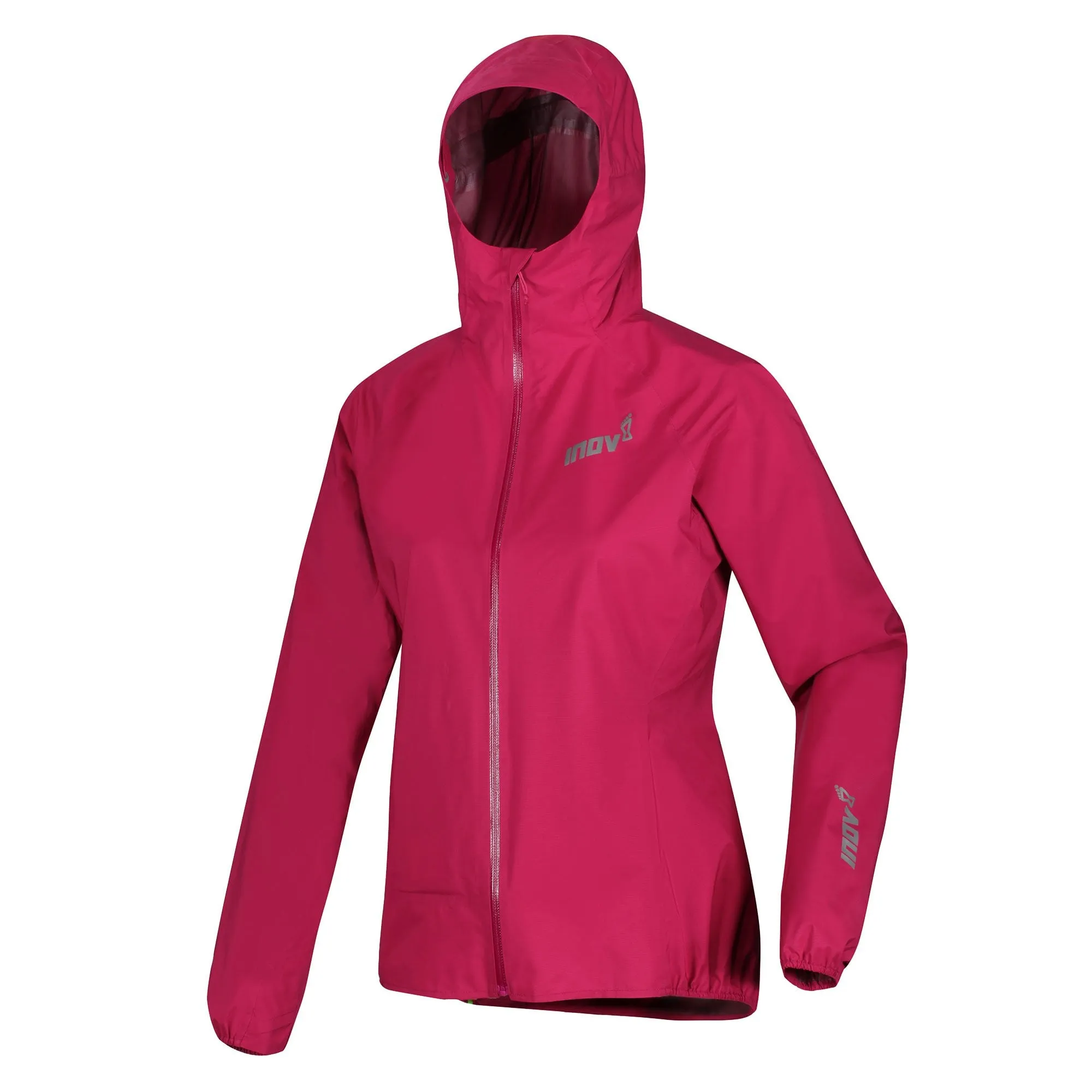 Inov8 Stormshell Waterproof Running Jacket for Women in Pink - Full Zip