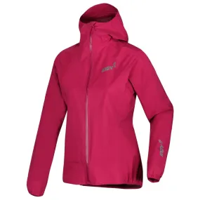 Inov8 Stormshell Waterproof Running Jacket for Women in Pink - Full Zip