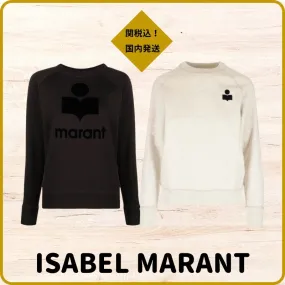 Isabel Marant Etoile: Cotton Logo Hoodies & Sweatshirts with Long Sleeves