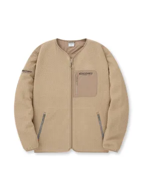 Jacqard Fleece Jacket D.Beige