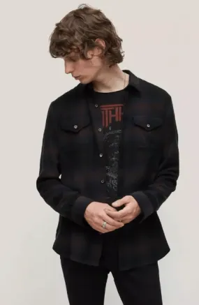 John Varvatos black Dale shirt.